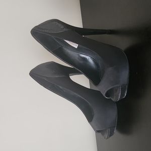 Steve Madden Black Open Toe Heels